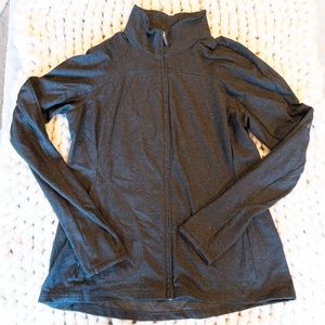 GAP GapFit Track Jacket Full Zip Charcoal Gray Size XL